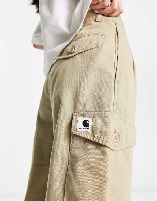 Carhartt WIP collins relaxed twill cargo trousers in brown, ASOS in 2023