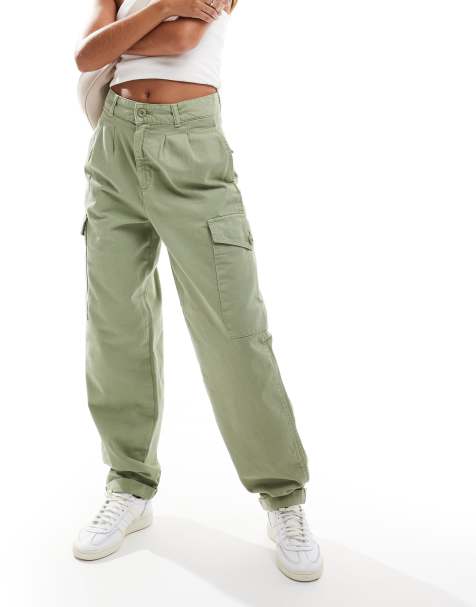 Carhartt WIP collins relaxed cargo trousers in sage green - view 1