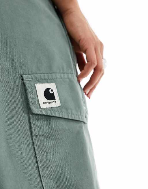 Carhartt WIP collins relaxed cargos pants in green, 2 of 5