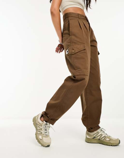 Carhartt WIP collins relaxed twill cargo trousers in brown