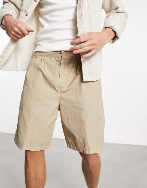 Carhartt WIP - Colston - Losvallende chinoshort in beige, 3 van 4