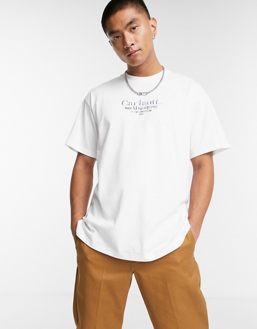 Carhartt WIP commission chest logo t-shirt in white