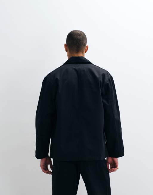 Carhartt WIP – Cooper – Czarna marynarka z diagonalu, 4 z 5