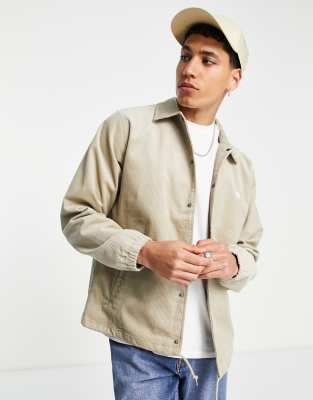 Carhartt WIP corduroy coach jacket in beige