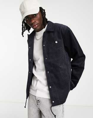 Carhartt WIP corduroy coach jacket in navy