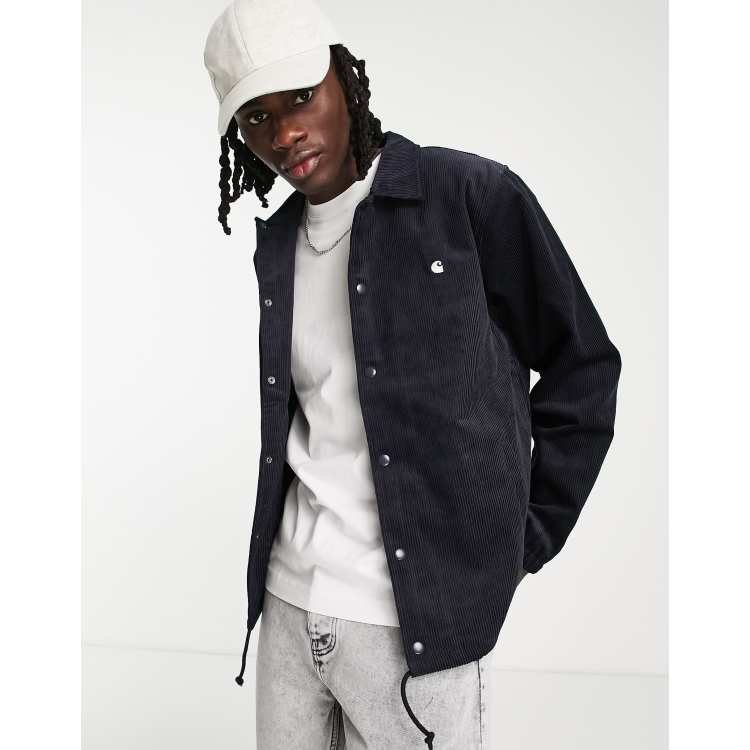 Carhartt WIP corduroy coach jacket in navy