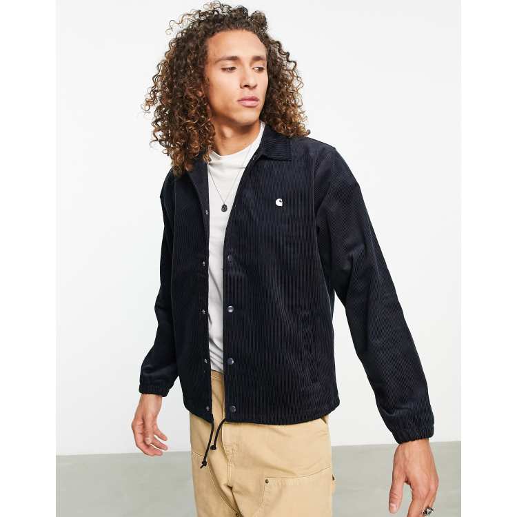 Carhartt WIP corduroy coach jacket in navy ASOS