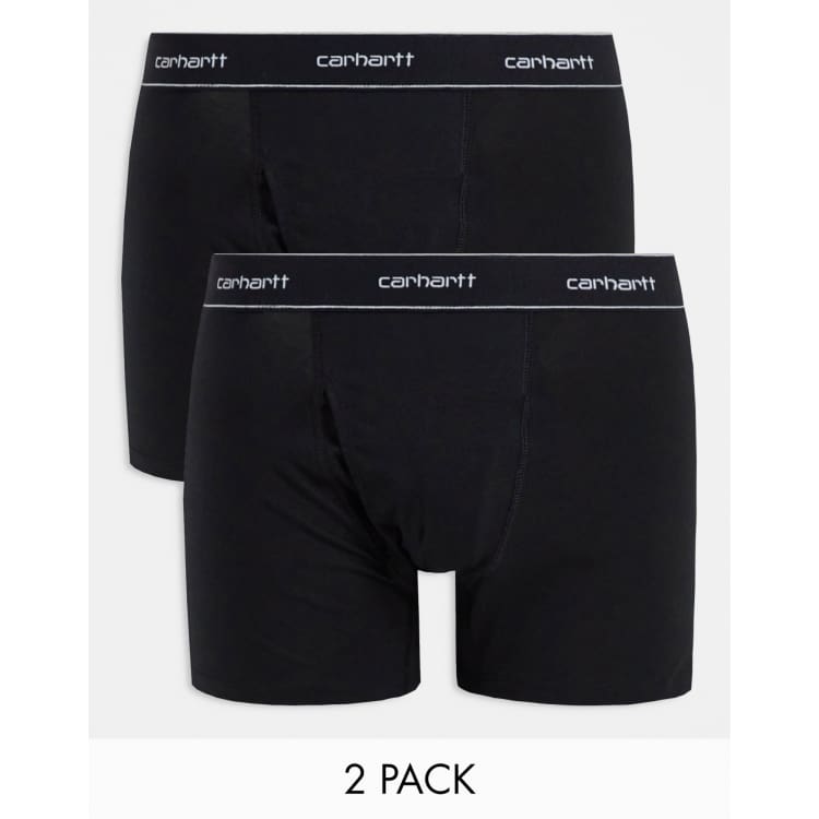 Pack of 2 Cotton Boxer Briefs Grey Carhartt WIP