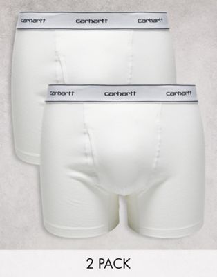 Carhartt WIP cotton trunk 2 pack boxers in white