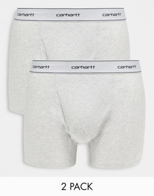 Carhartt WIP cotton trunks 2 pack in grey