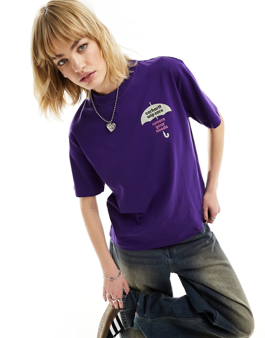 Carhartt WIP cover t-shirt in purple