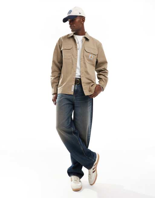 Carhartt WIP – Craft – Beżowa koszula z długim rękawem