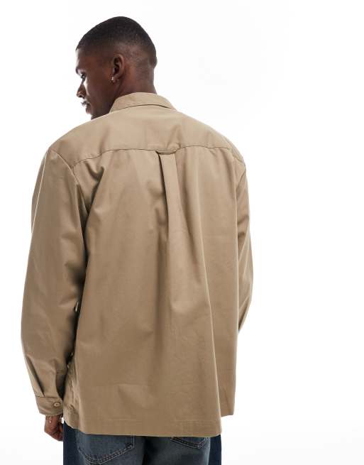 Carhartt WIP - Craft - Camicia beige a maniche lunghe, 4 di 4