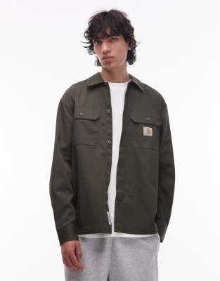 Carhartt WIP Carhartt WIP craft long sleeve shirt in khaki green