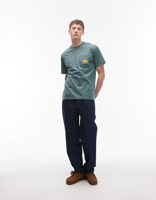 Carhartt WIP crown pocket graphic t-shirt in green | ASOS