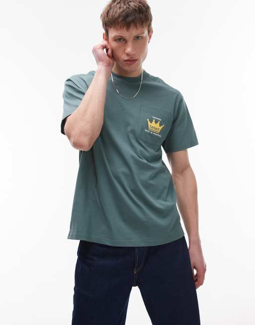 carhartt　SHORT-SLEEVE CROWN POCKET T-SHIRTS Carhartt WIP Crown Pocket T-Shirt | Sienna – Page Crown