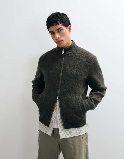 Carhartt WIP - Curtis - Chaqueta gris carbón con cremallera de punto - view 1