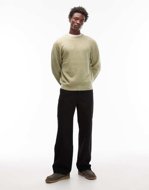Carhartt WIP - Curtis - Gebreide trui in lichtgroen, 2 van 5