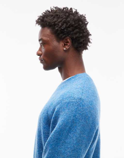 Carhartt WIP curtis knitted jumper in light blue, 4 of 5