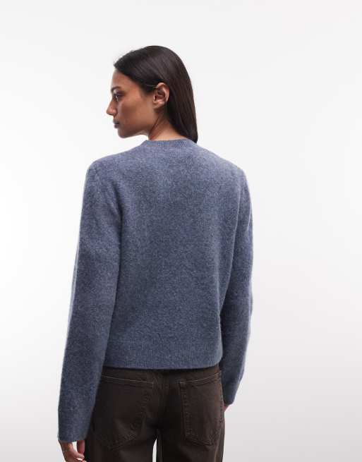 Carhartt WIP – Curtis – Ljusblå, stickad tröja, 4 av 4