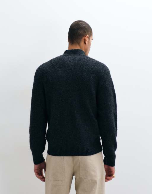 Carhartt WIP - Curtis - Veste en maille à fermeture éclair - Noir, 5 de 5