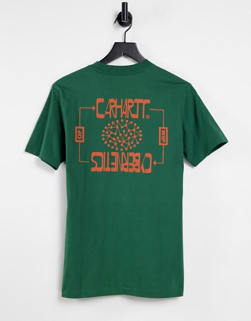 Carhartt WIP cybernetics print t-shirt in green