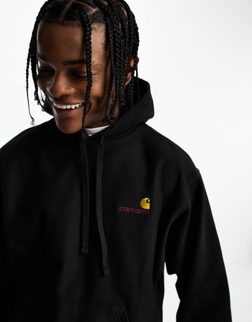 Carhartt WIP – Czarna bluza z kapturem i napisem, 2 z 4