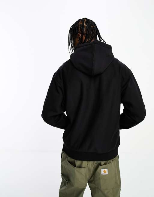 Carhartt WIP – Czarna bluza z kapturem i napisem, 3 z 4