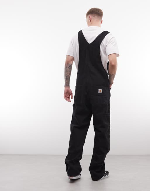 Carhartt WIP – Czarne jeansowe ogrodniczki, 3 z 5