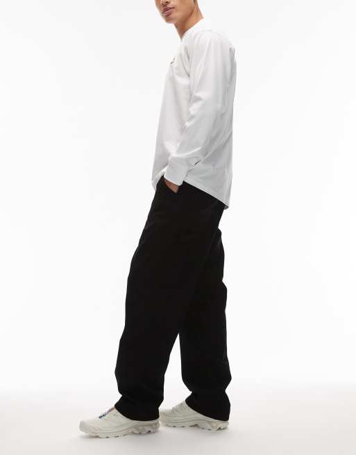 Carhartt WIP – Czarne jeansy z prostymi nogawkami , 3 z 5