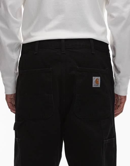 Carhartt WIP – Czarne jeansy z prostymi nogawkami , 4 z 5