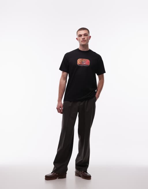 Carhartt WIP – Czarny T-shirt z nadrukiem sardynek, 2 z 5