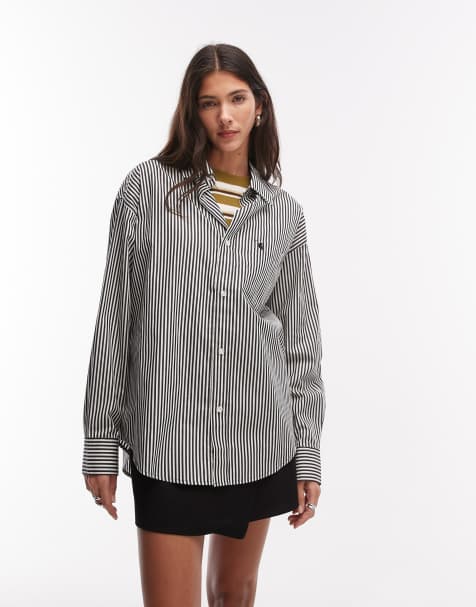 Carhartt WIP - Daldry - Camicia a maniche lunghe a righe bianche e nere - view 1