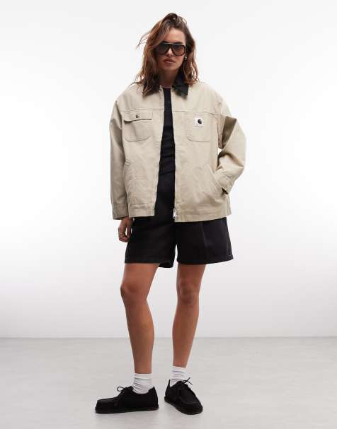 Carhartt WIP - Dana - Giacca bianco sporco con zip - view 1