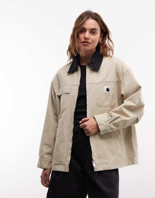 Carhartt WIP – Dana – Naturvit jacka med dragkedja, 3 av 4