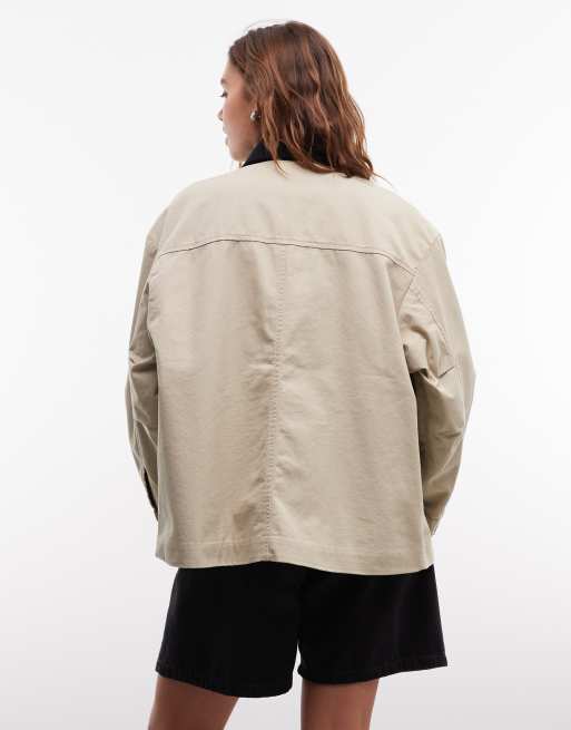 Carhartt WIP – Dana – Naturvit jacka med dragkedja, 4 av 4