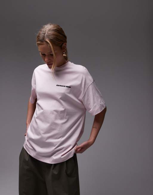Carhartt WIP Day Off t-shirt with back print in pink, 2 of 4