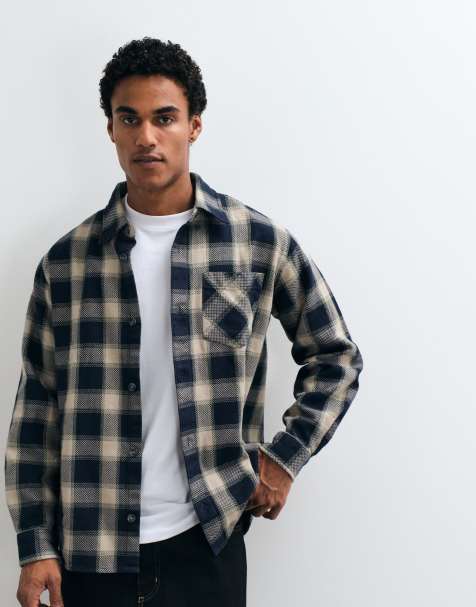 Carhartt WIP Dayne overshirt i mörk khakirutig - view 1
