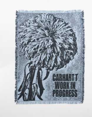 Carhartt WIP - Decke in Grau mit Chrysanthemen-Print