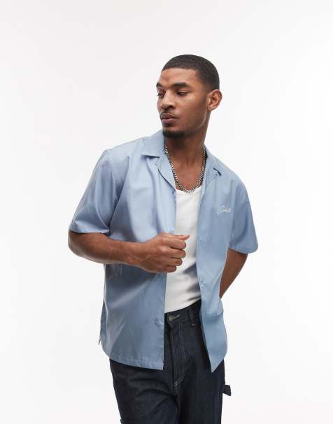 Carhartt WIP delray short sleeve shirt in blue