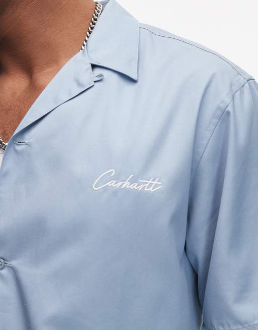 Carhartt WIP - Delray - Overhemd met korte mouwen in blauw, 4 van 4
