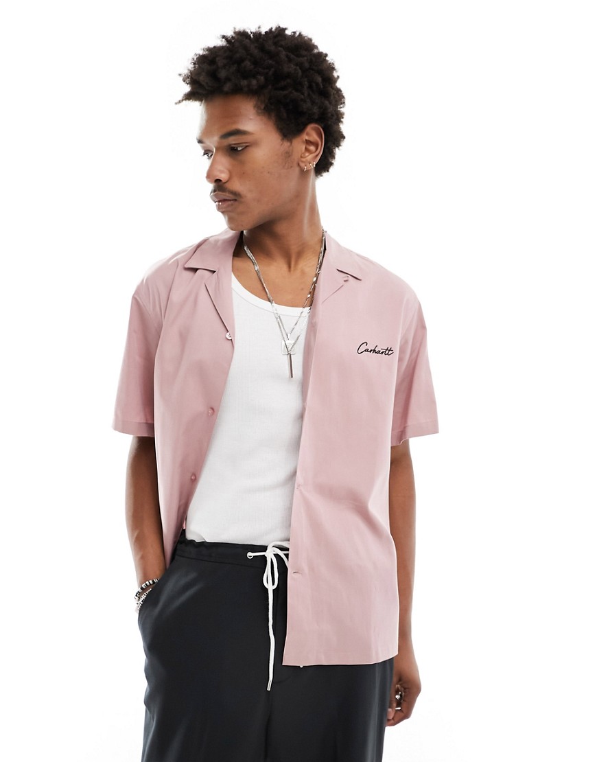 Carhartt WIP delray shirt in pink