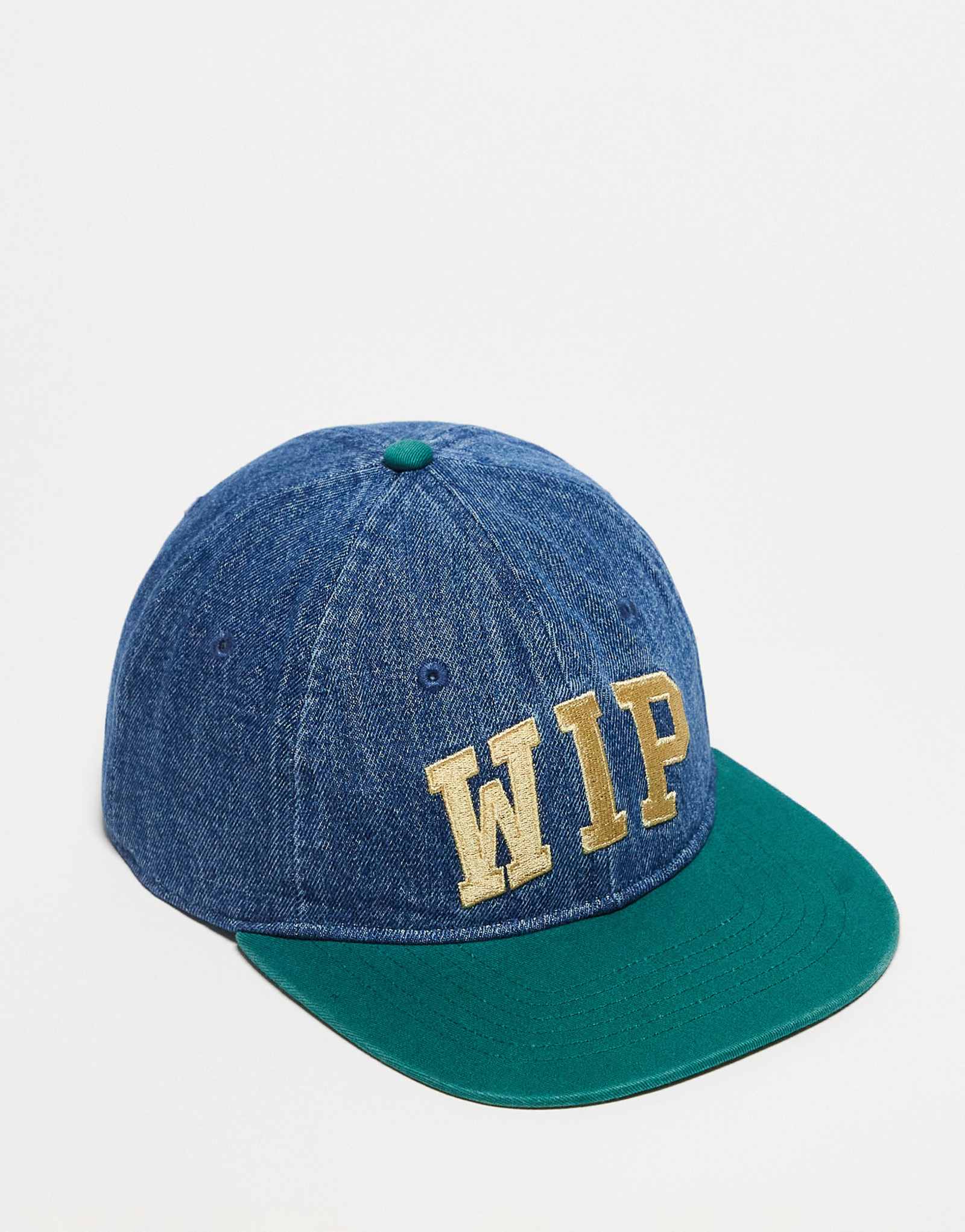 Джинсовая кепка Carhartt WIP из многослойного материала