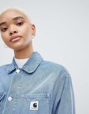 carhartt women's denim shirt