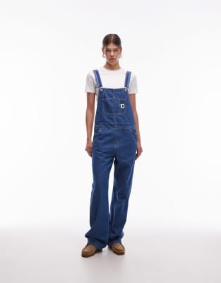 Carhartt Denim Overalls In Animal Print