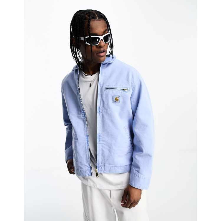 Carhartt blue detroit clearance jacket