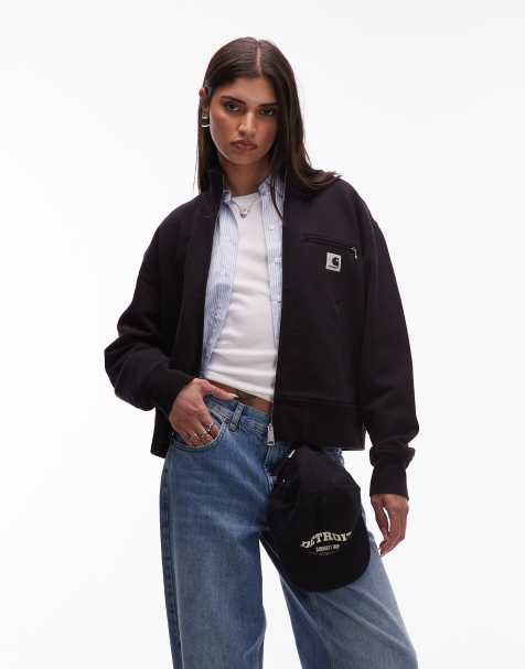 Carhartt WIP – Detroit – Czarna kurtka dresowa - view 1