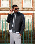 [Carhartt WIP] Carhartt WIP Detroit faux leather jacket-Black L Black