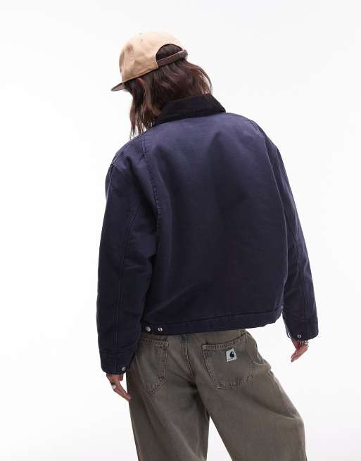 Carhartt WIP - Detroit - Jack in donker marineblauw, 2 van 4