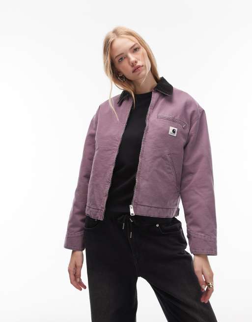 Carhartt WIP - Detroit - Jack in paars met wassing, 4 van 4